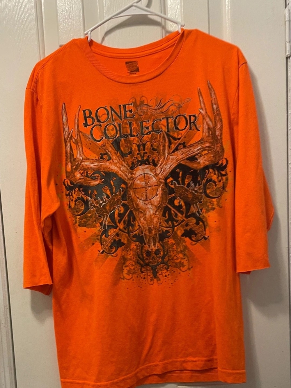 Quarter Sleeve Bone Collector Hunters Orange Medium Shirt